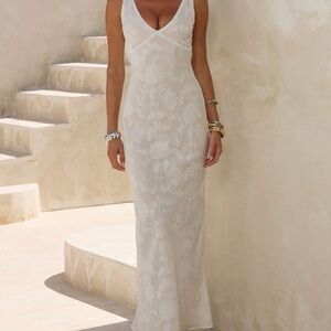 Rent the Runway Amarna Maxi Dress in White
